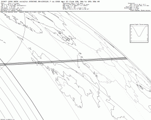 2026 Apr 23 ~20:37 UT: (31067) 1996 TF50 occults J050945.80+230126.7 (6.8 mag)